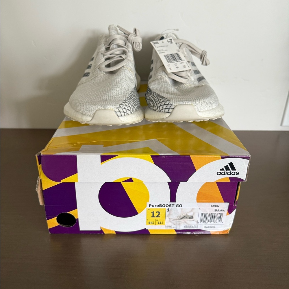 Adidas PureBOOST GO Sneakers - Cream and Gray